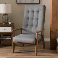 Best deal 🛒 Carson Carrington Forssa Mid-century Modern Button-tufted High-back Chair Beige 🥰 -Carson Carrington Sales unnamed file 5977