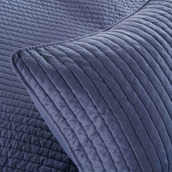 Hot Sale 🧨 Carson Carrington Jorpeland Navy Quilted Coverlet Set 🥰 9 Hot Sale 🧨 Carson Carrington Jorpeland Navy Quilted Coverlet Set 🥰 - Image 7