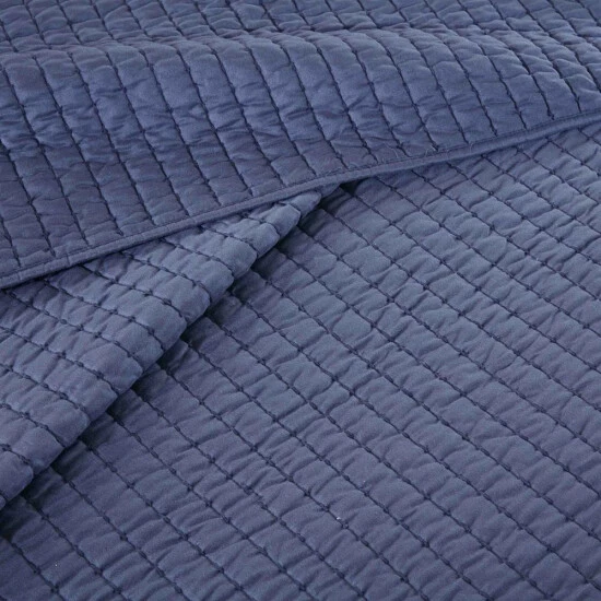 Hot Sale 🧨 Carson Carrington Jorpeland Navy Quilted Coverlet Set 🥰 10 Hot Sale 🧨 Carson Carrington Jorpeland Navy Quilted Coverlet Set 🥰 - Image 8