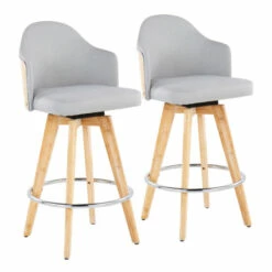 Wholesale 😍 Carson Carrington Valsatra Fixed-Height Counter Stool With Wood Base And Natural Wood Back (Set Of 2) Cream Fabric 🥰 -Carson Carrington Sales unnamed file 6066