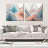 Coupon 🌟 Carson Carrington CORAL RANGE Abstract 2-piece Gallery Wrapped Canvas 🌟