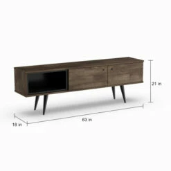 Best Sale 👏 Carson Carrington Hitra Mid-century 2-cabinet TV Stand - 62 Inches Brown 😀 -Carson Carrington Sales unnamed file 6121