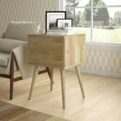 Budget 😀 Carson Carrington Shorewood Modern Wood End Table With Drawers Natural Finish 🎉 -Carson Carrington Sales unnamed file 6140