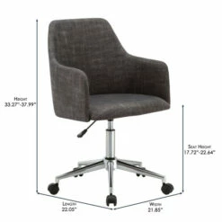 Flash Sale 🌟 Carson Carrington Gagnef Grey Modern Office Chair 🎁 -Carson Carrington Sales unnamed file 6150