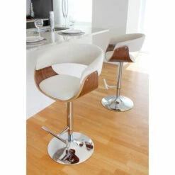 Outlet 🌟 Carson Carrington Sauda Vintage Mid-century Modern Wood Adjustable Bar Stool Cream 🔥 -Carson Carrington Sales unnamed file 6172