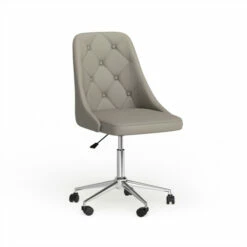 Outlet 🔔 Carson Carrington Ockelbo Button-tufted Office Chair With Faux Leather - N/A Grey ⭐ -Carson Carrington Sales unnamed file 6178