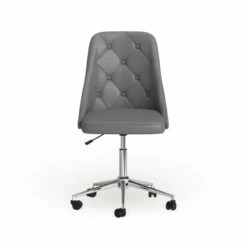 Outlet 🔔 Carson Carrington Ockelbo Button-tufted Office Chair With Faux Leather - N/A Grey ⭐ -Carson Carrington Sales unnamed file 6181