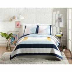 Best Sale ๐ฅ Carson Carrington Intjvallsbenning Diamond Patchwork 3-piece Full/Queen Set ๐