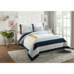 Best Sale 🔥 Carson Carrington Intjvallsbenning Diamond Patchwork 3-piece Full/Queen Set 🎁 -Carson Carrington Sales unnamed file 6201