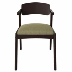 Best Sale 😀 Carson Carrington Comiskey Espresso Finish Arm Dining Chair With Back (Set Of 2) Chocolate Brown 😉 -Carson Carrington Sales unnamed file 6230