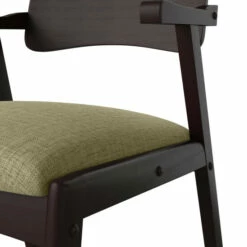 Best Sale 😀 Carson Carrington Comiskey Espresso Finish Arm Dining Chair With Back (Set Of 2) Chocolate Brown 😉 -Carson Carrington Sales unnamed file 6232