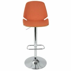 Outlet 🎁 Carson Carrington Vihti Walnut Wood Adjustable Swivel Bar Stool Grey 🧨 -Carson Carrington Sales unnamed file 6247