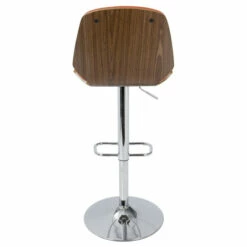 Outlet 🎁 Carson Carrington Vihti Walnut Wood Adjustable Swivel Bar Stool Grey 🧨 -Carson Carrington Sales unnamed file 6250