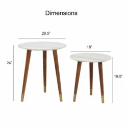 Wholesale 💯 Carson Carrington Tulane White Marble Top Nesting Tables ❤️ -Carson Carrington Sales unnamed file 6256