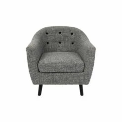 Wholesale 😍 Carson Carrington Lieksa Mid-Century Modern Accent Chair Cream/natural Wood 🌟