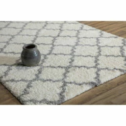 Coupon ✨ Carson Carrington Tomtakra Trellis Shag Geometric Area Rug Ivory Navy Quatrefoil 🌟 -Carson Carrington Sales unnamed file 6332