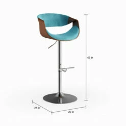 Deals ⭐ Carson Carrington Sauda Mid-century Modern Walnut WoodAdjustable Bar Stool Cream 🤩 -Carson Carrington Sales unnamed file 6354