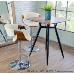 Deals ⭐ Carson Carrington Sauda Mid-century Modern Walnut WoodAdjustable Bar Stool Cream 🤩 -Carson Carrington Sales unnamed file 6356