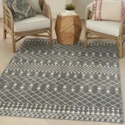 Best reviews of 🥰 Carson Carrington Drafsen Boho Moroccan Area Rug Charcoal/ivory ❤️