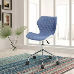 Cheap 🛒 Carson Carrington Losning Adjustable Faux Leather Office Task Chair Blue ❤️ -Carson Carrington Sales unnamed file 6423