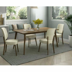 Brand new 🔥 Carson Carrington Dattolo 5-piece Rectangular Table And Armless Upholstered Dining Chairs Caribbean Blue 😍 -Carson Carrington Sales unnamed file 6442