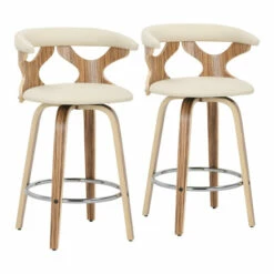 Top 10 👍 Carson Carrington Viby Mid-century Modern Counter Stools (Set Of 2) Cream Fabric/natural 🧨 -Carson Carrington Sales unnamed file 6515