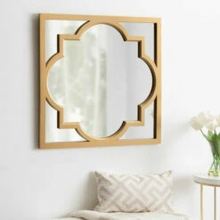 Brand new 🔔 Carson Carrington Salsjon Moroccan Square Framed Mirror - 30x30 ⭐