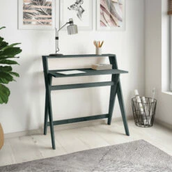 Brand new ❤️ Carson Carrington Shorewood Scissor Leg Wood Study Desk Grey ❤️