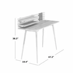 Brand new ❤️ Carson Carrington Shorewood Scissor Leg Wood Study Desk Grey ❤️ -Carson Carrington Sales unnamed file 6551