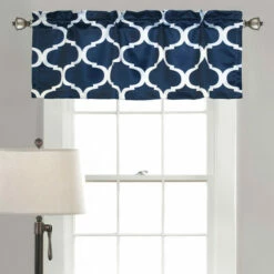Top 10 ⭐ Carson Carrington Chidzero Geometric Valance - 52x18 Navy 😉