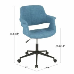 Hot Sale ⭐ Carson Carrington Fauske Padded Office Chair Blue ✔️ -Carson Carrington Sales unnamed file 6655
