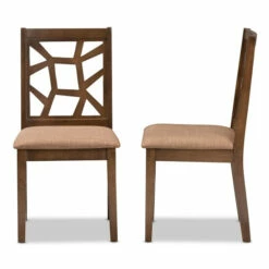 Discount 🔔 Carson Carrington Tohmo Fabric Dining Chair (Set Of 2) Brown 🔔 -Carson Carrington Sales unnamed file 6686