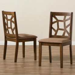 Discount 🔔 Carson Carrington Tohmo Fabric Dining Chair (Set Of 2) Brown 🔔 -Carson Carrington Sales unnamed file 6689