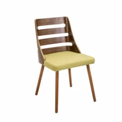Promo 🔔 Carson Carrington Oglala Mid-Century Modern Walnut Wood Dining / Accent Chair - N/A Green/walnut 🛒 -Carson Carrington Sales unnamed file 6708