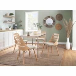 Promo 🔔 Carson Carrington Oglala Mid-Century Modern Walnut Wood Dining / Accent Chair - N/A Green/walnut 🛒 -Carson Carrington Sales unnamed file 6711