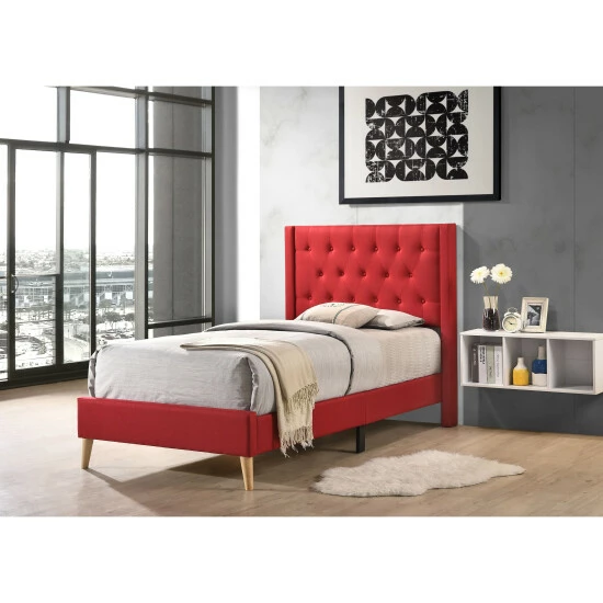 Discount ๐ Carson Carrington Valsta Tufted Fabric Headboard Bed Grey ๐ 10 Discount ๐ Carson Carrington Valsta Tufted Fabric Headboard Bed Grey ๐ - Image 8