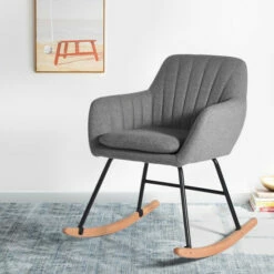 Best Pirce 🥰 Carson Carrington Saleboda Contemporary Rocking Chair Light Green 😍