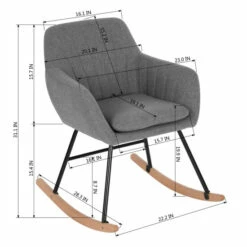 Best Pirce 🥰 Carson Carrington Saleboda Contemporary Rocking Chair Light Green 😍 -Carson Carrington Sales unnamed file 6785