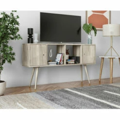 Brand new 😉 Carson Carrington Shorewood Mid-Century Modern Console Cabinet Dark Brown 🧨 -Carson Carrington Sales unnamed file 6791