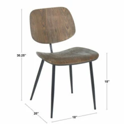 Wholesale 🥰 Carson Carrington Tarv Metal & Espresso Wood Dining Chair (Set Of 2) - N/A 😉 -Carson Carrington Sales unnamed file 6817