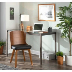 Best deal 🎁 Carson Carrington Valsbo Walnut/Faux Leather Chair Grey ⌛ -Carson Carrington Sales unnamed file 6836