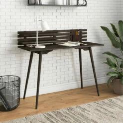 Brand new 🎉 Carson Carrington Shorewood Wood Study Desk Grey ✔️ -Carson Carrington Sales unnamed file 6857