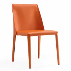 Cheapest 💯 Carson Carrington Tavelsjon Contemporary Modern Dining Chair (Set Of 2) Orange 🤩
