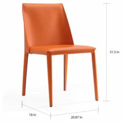 Cheapest 💯 Carson Carrington Tavelsjon Contemporary Modern Dining Chair (Set Of 2) Orange 🤩 -Carson Carrington Sales unnamed file 6892