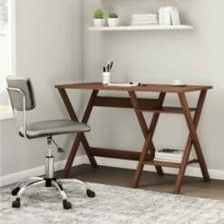 Hot Sale 💯 Carson Carrington Tornea Oak Finished Modern Writing Desk 🧨 -Carson Carrington Sales unnamed file 6933