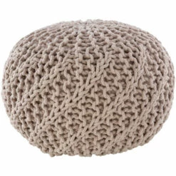 Best Sale 💯 Carson Carrington Pahkuri Modern Knitted 20-inch Round Pouf Bright Yellow 🔥 -Carson Carrington Sales unnamed file 6980