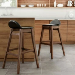 Best Pirce 🤩 Carson Carrington Nacka Mid-century Modern 30-inch Bar Stool (Set Of 2) Grey 😀