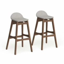 Best Pirce 🤩 Carson Carrington Nacka Mid-century Modern 30-inch Bar Stool (Set Of 2) Grey 😀 -Carson Carrington Sales unnamed file 7028