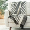 Deals ✨ Carson Carrington Talla Striped Black/Cream Throw 💯 -Carson Carrington Sales unnamed file 7051