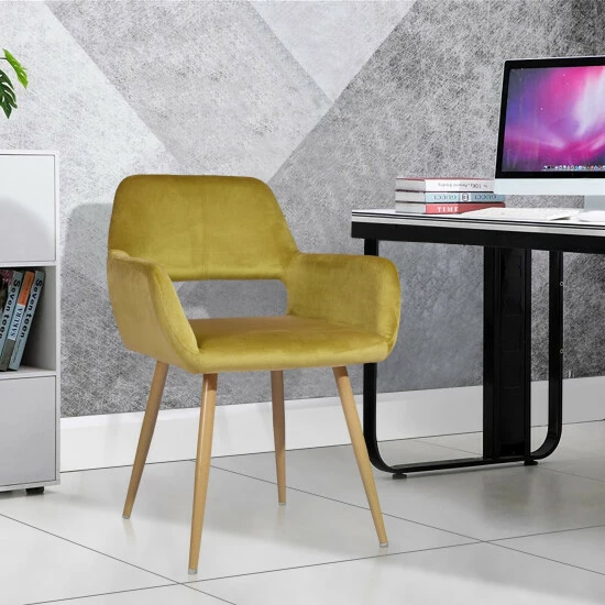 Discount โจ Carson Carrington Scandinavian Side Office Task Chair Yellow/velvet ๐ 7 Discount โจ Carson Carrington Scandinavian Side Office Task Chair Yellow/velvet ๐ - Image 5